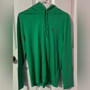 Polo by Ralph Lauren Vibrant Green Hooded Long Sleeve